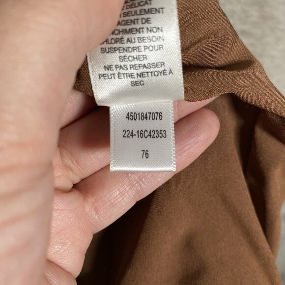 Chico's Faux Fur Vest Size 3 (XL) Brown Open Front Soft Winter Cabin Penny Lane - Picture 10 of 12